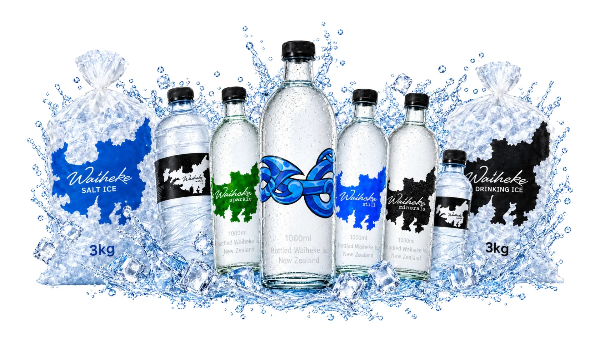 Waiheke Water bottles, ice, salt ice, tanker delivery and tank fills